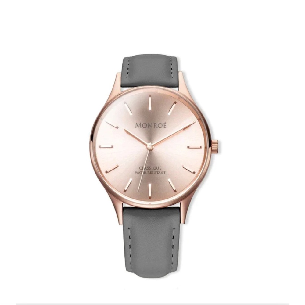 Monroé Watches
SOLÉROSE - CHARCOAL LEATHER